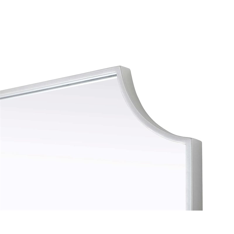 Elegant Kitchen and Bath Notched Metal Mirror 24X42