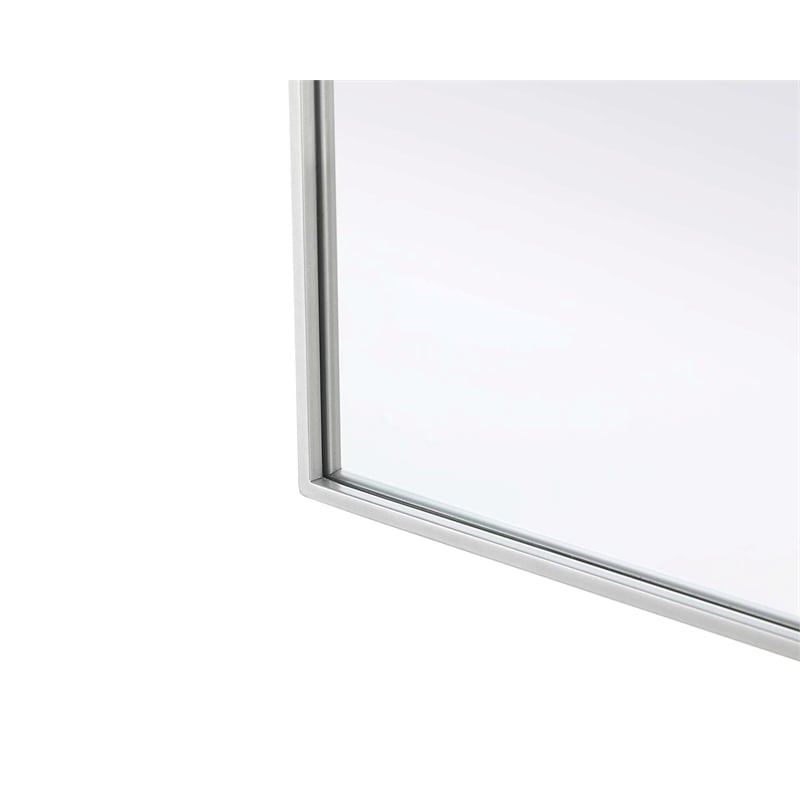 Elegant Kitchen and Bath Notched Metal Mirror 24X42