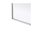 Elegant Kitchen and Bath Notched Metal Mirror 24X42