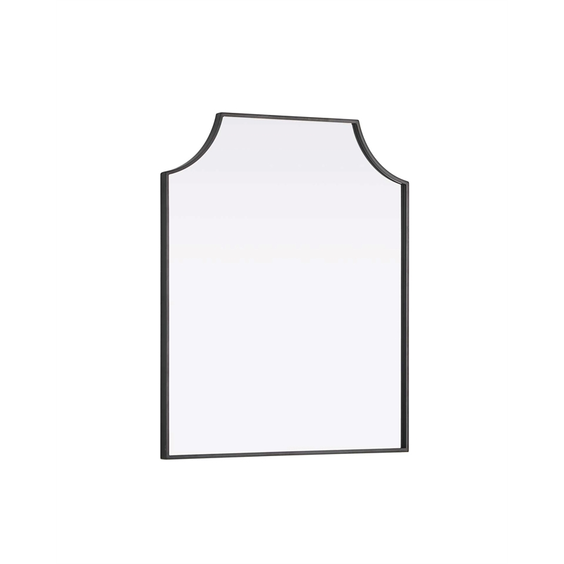 Elegant Kitchen and Bath Notched Metal Mirror 27X32