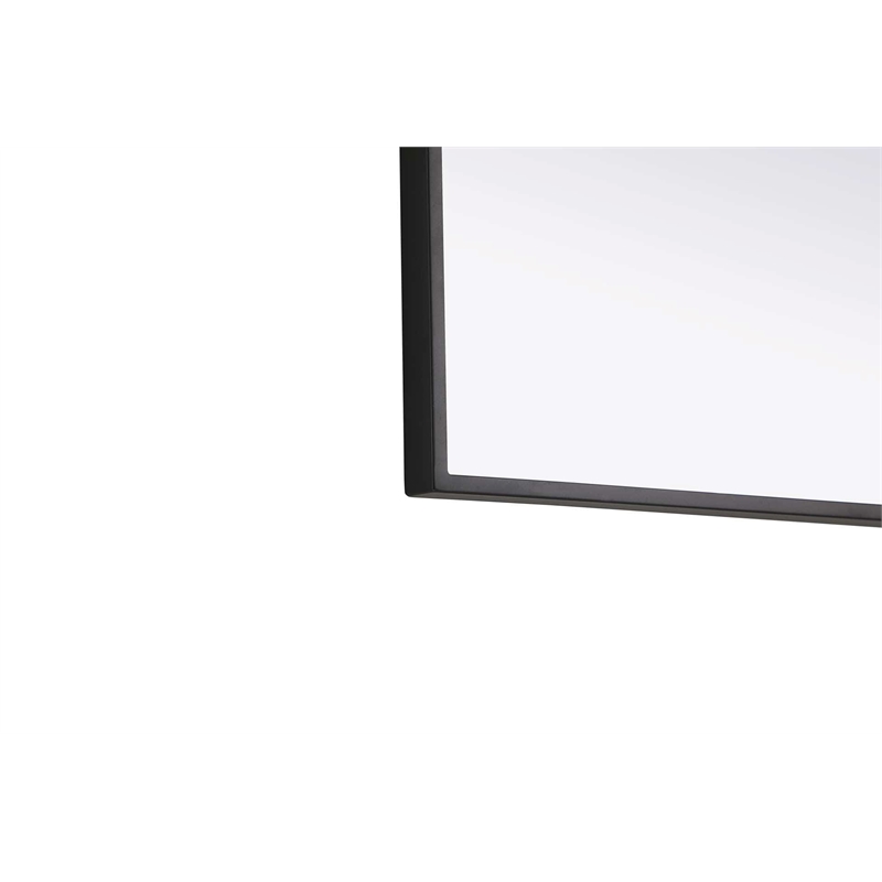 Elegant Kitchen and Bath Notched Metal Mirror 27X32