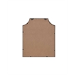 Elegant Kitchen and Bath Notched Metal Mirror 27X32