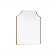 Elegant Kitchen and Bath Notched Metal Mirror 27X32