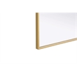 Elegant Kitchen and Bath Notched Metal Mirror 27X32