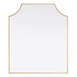 Elegant Kitchen and Bath Notched Metal Mirror 27X32