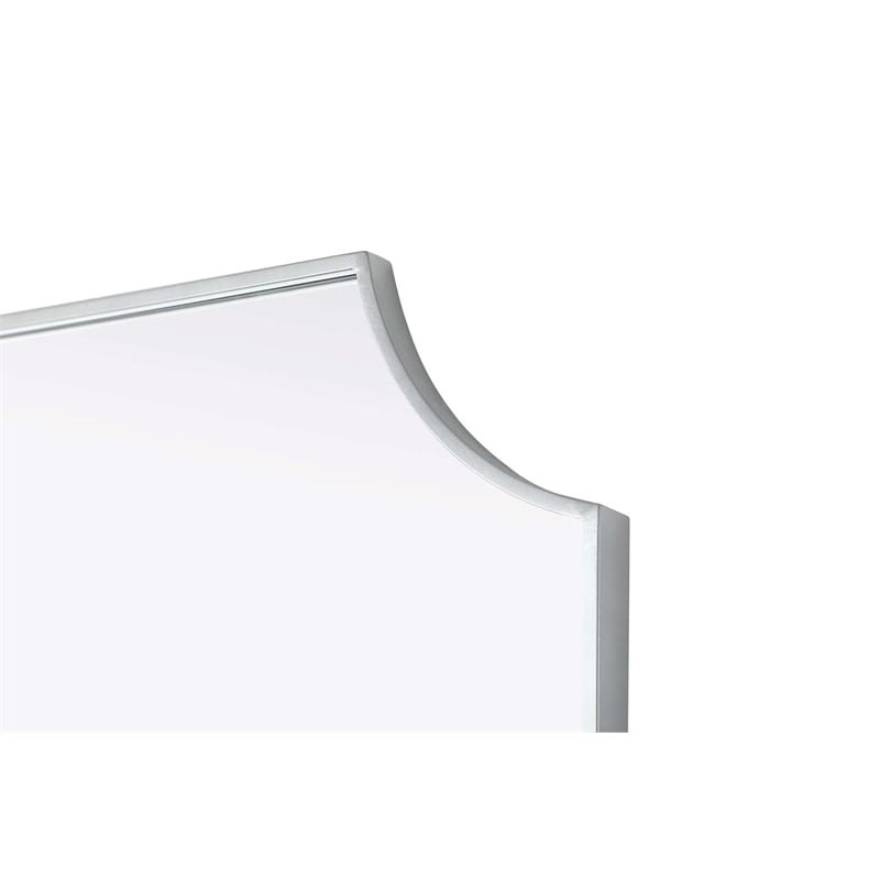 Elegant Kitchen and Bath Notched Metal Mirror 27X32