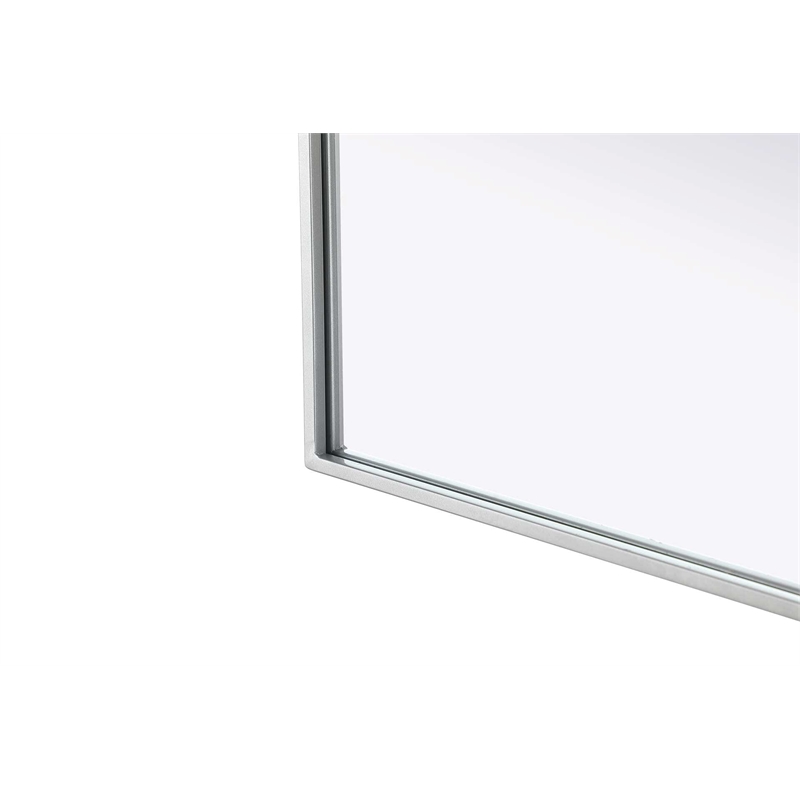 Elegant Kitchen and Bath Notched Metal Mirror 27X32