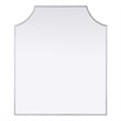 Elegant Kitchen and Bath Notched Metal Mirror 27X32