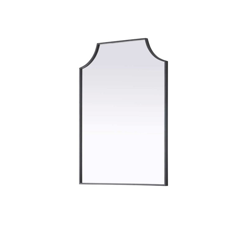 Elegant Kitchen and Bath Notched Metal Mirror 27X36
