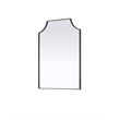 Elegant Kitchen and Bath Notched Metal Mirror 27X36