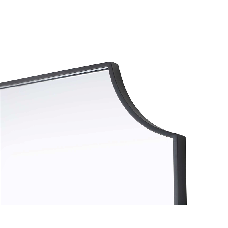 Elegant Kitchen and Bath Notched Metal Mirror 27X36