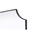 Elegant Kitchen and Bath Notched Metal Mirror 27X36