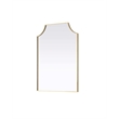 Elegant Kitchen and Bath Notched Metal Mirror 27X36