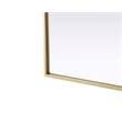 Elegant Kitchen and Bath Notched Metal Mirror 27X36