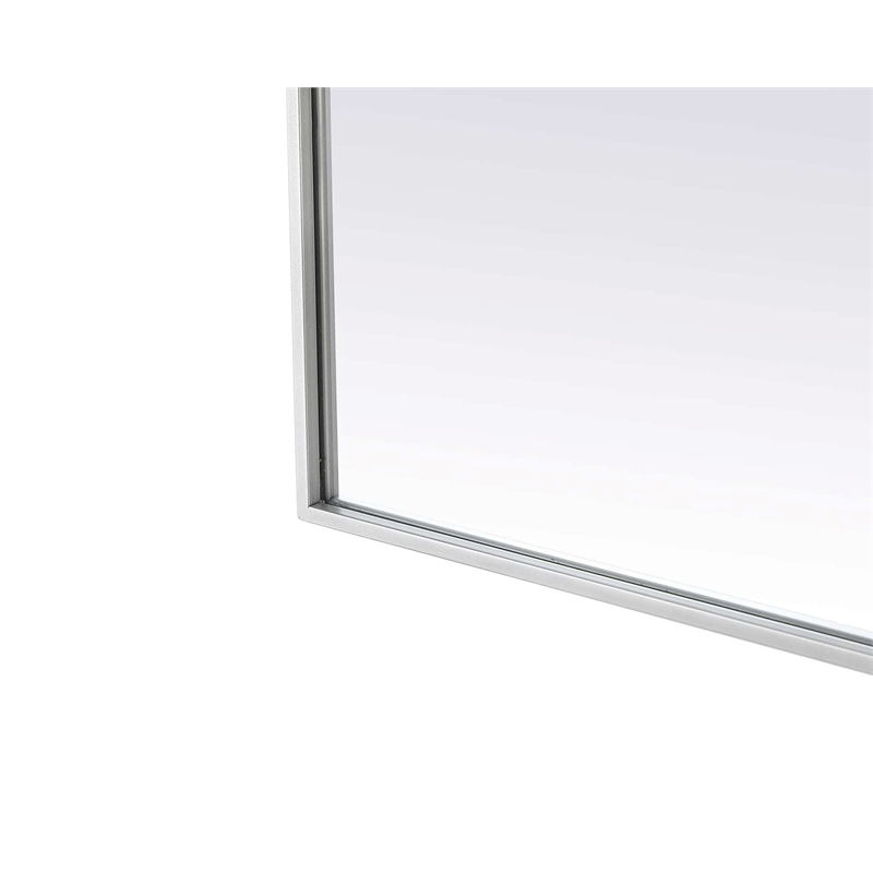 Elegant Kitchen and Bath Notched Metal Mirror 27X36