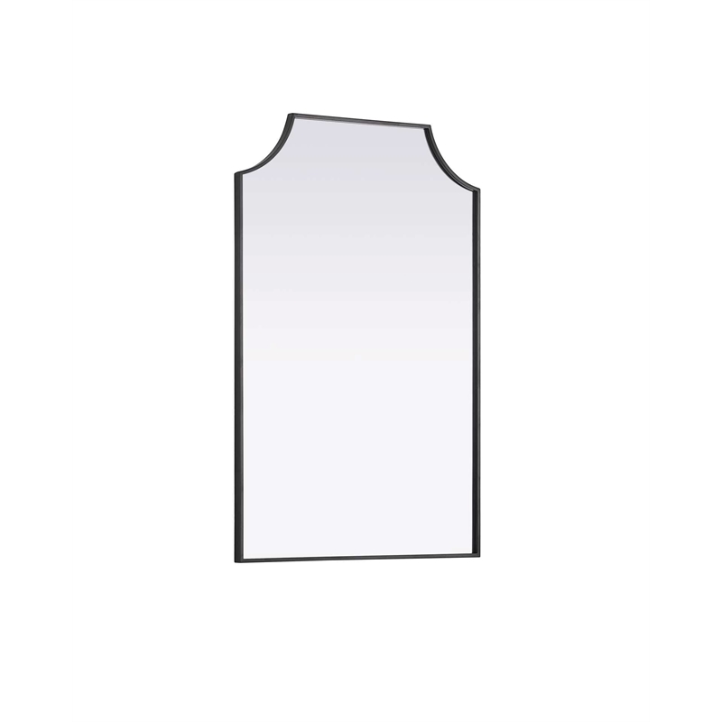 Elegant Kitchen and Bath Notched Metal Mirror 27X42