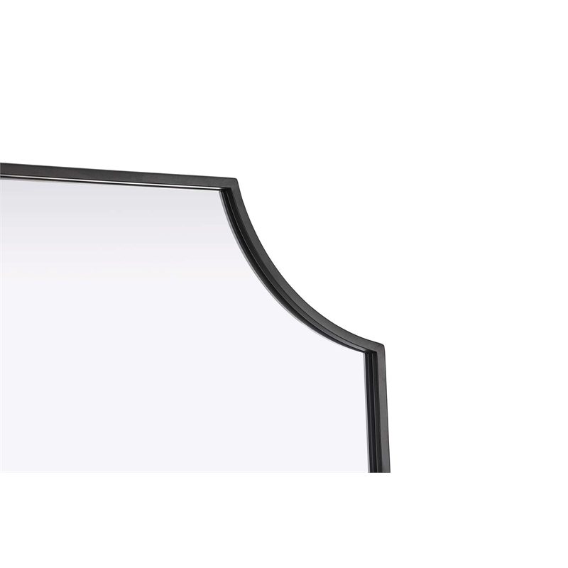 Elegant Kitchen and Bath Notched Metal Mirror 27X42