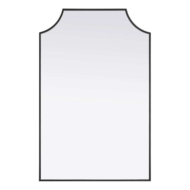 Elegant Kitchen and Bath Notched Metal Mirror 27X42