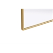 Elegant Kitchen and Bath Notched Metal Mirror 27X42