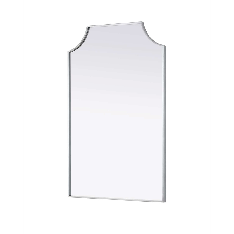 Elegant Kitchen and Bath Notched Metal Mirror 27X42