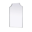 Elegant Kitchen and Bath Notched Metal Mirror 27X42