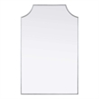 Elegant Kitchen and Bath Notched Metal Mirror 27X42
