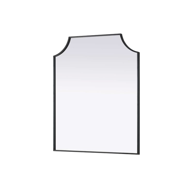 Elegant Kitchen and Bath Notched Metal Mirror 30X36