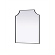 Elegant Kitchen and Bath Notched Metal Mirror 30X36