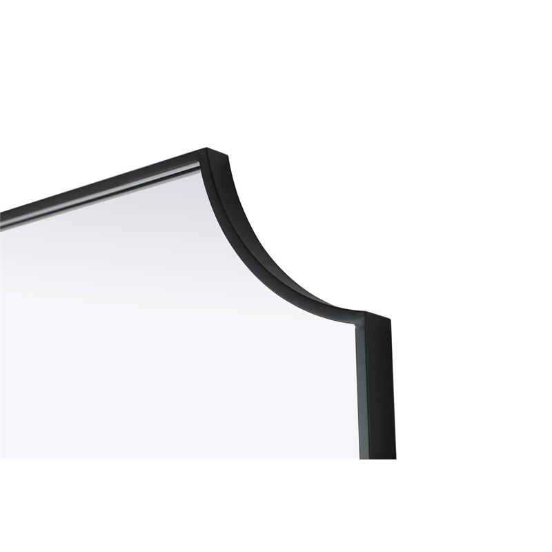 Elegant Kitchen and Bath Notched Metal Mirror 30X36