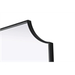 Elegant Kitchen and Bath Notched Metal Mirror 30X36