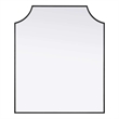 Elegant Kitchen and Bath Notched Metal Mirror 30X36