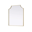 Elegant Kitchen and Bath Notched Metal Mirror 30X36