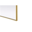 Elegant Kitchen and Bath Notched Metal Mirror 30X36