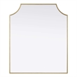 Elegant Kitchen and Bath Notched Metal Mirror 30X36