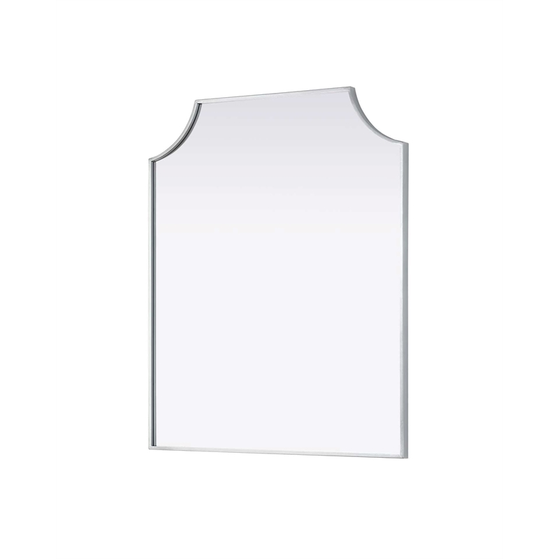 Elegant Kitchen and Bath Notched Metal Mirror 30X36