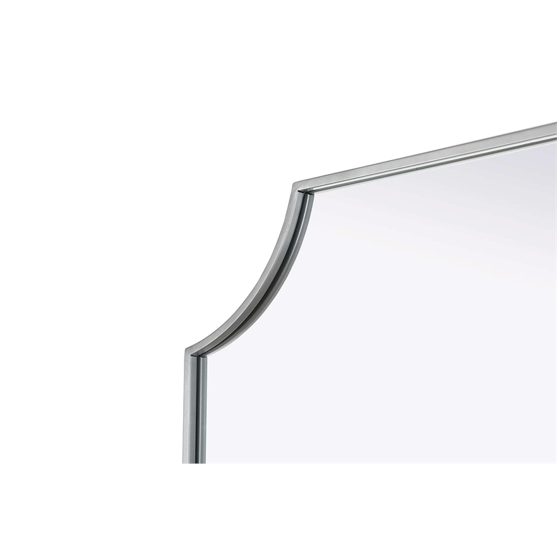 Elegant Kitchen and Bath Notched Metal Mirror 30X36