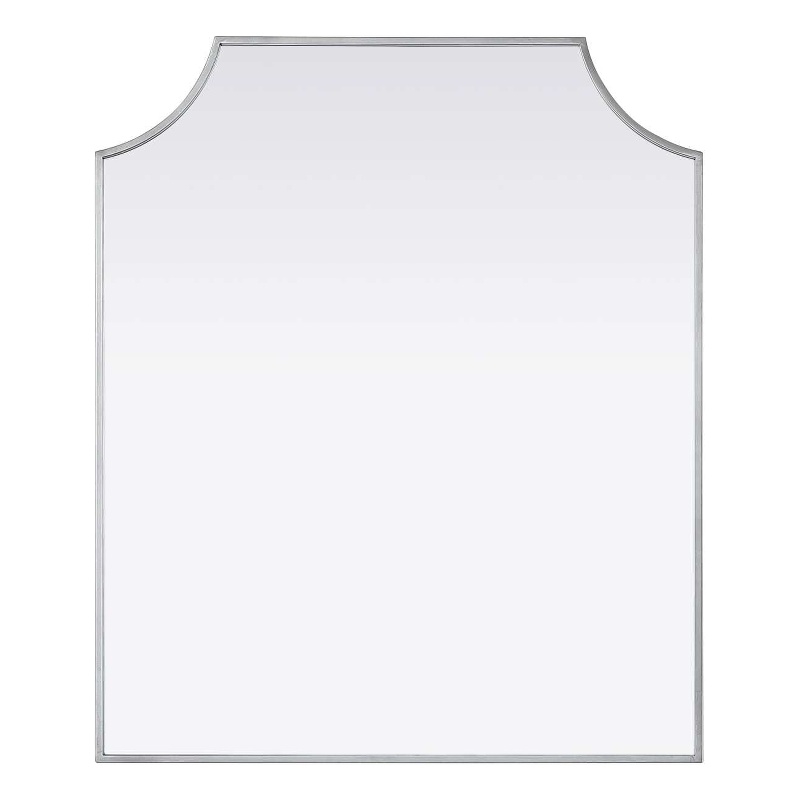 Elegant Kitchen and Bath Notched Metal Mirror 30X36