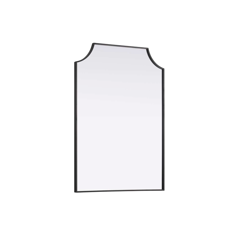 Elegant Kitchen and Bath Notched Metal Mirror 30X42