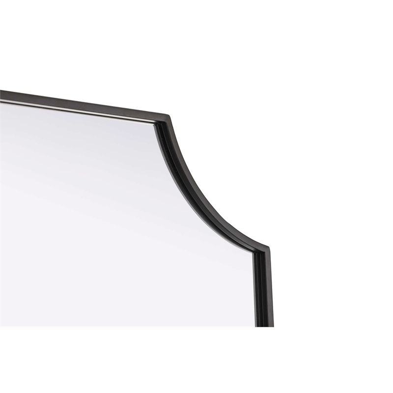 Elegant Kitchen and Bath Notched Metal Mirror 30X42