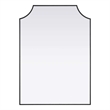 Elegant Kitchen and Bath Notched Metal Mirror 30X42