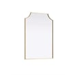 Elegant Kitchen and Bath Notched Metal Mirror 30X42
