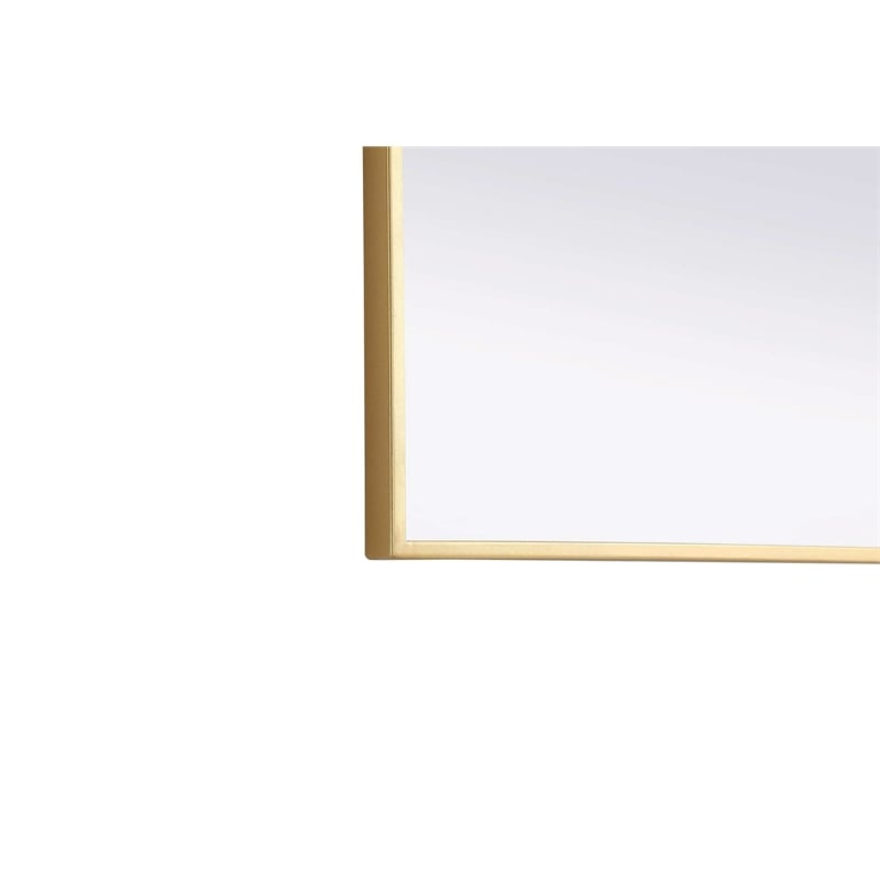 Elegant Kitchen and Bath Notched Metal Mirror 30X42