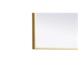 Elegant Kitchen and Bath Notched Metal Mirror 30X42