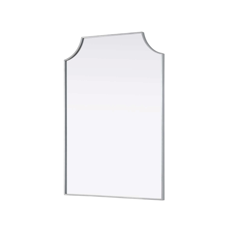 Elegant Kitchen and Bath Notched Metal Mirror 30X42