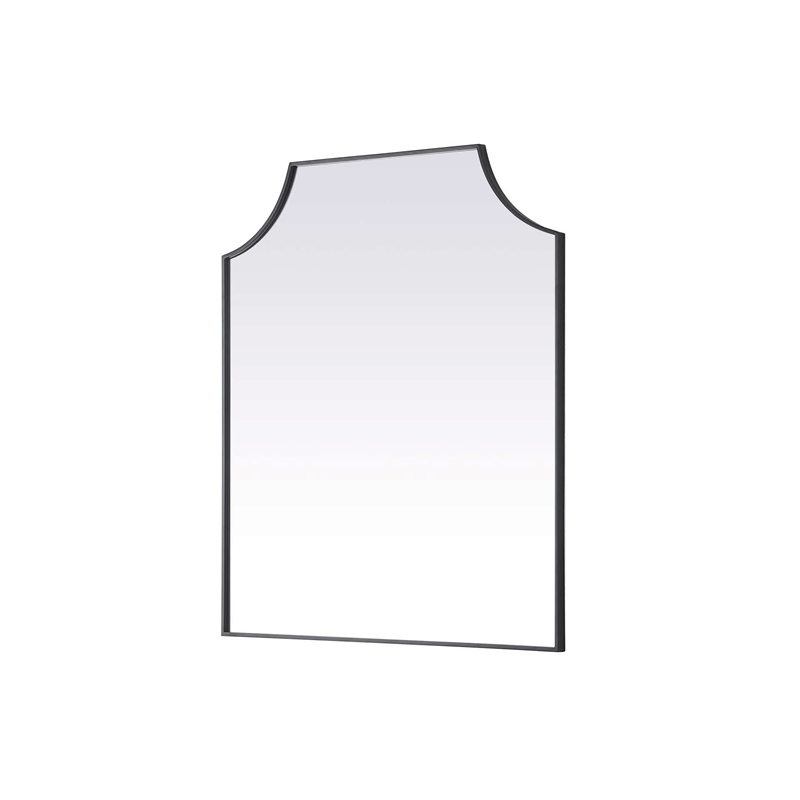 Elegant Kitchen and Bath Notched Metal Mirror 36X42