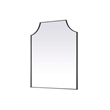 Elegant Kitchen and Bath Notched Metal Mirror 36X42