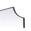 Elegant Kitchen and Bath Notched Metal Mirror 36X42