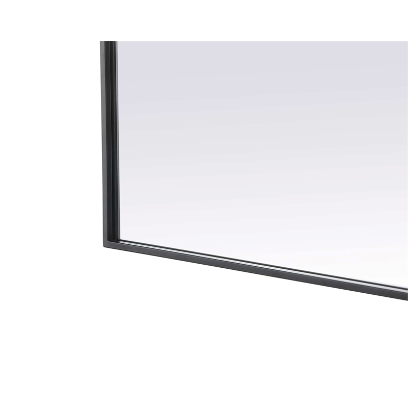 Elegant Kitchen and Bath Notched Metal Mirror 36X42