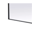 Elegant Kitchen and Bath Notched Metal Mirror 36X42