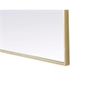Elegant Kitchen and Bath Notched Metal Mirror 36X42